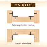 Reinforced Metal Corner Brace Shelf Fixing Brackets Furniture Fitting Accessories Hardware Products Fixed Angle Iron Bracket - Image 5